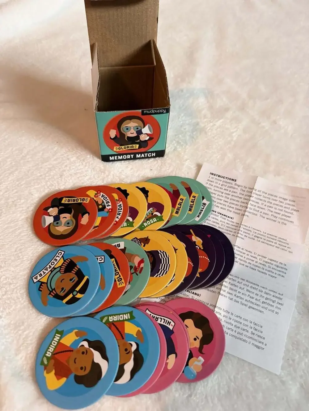 Mudpuppy Little Feminist Memory Match Game